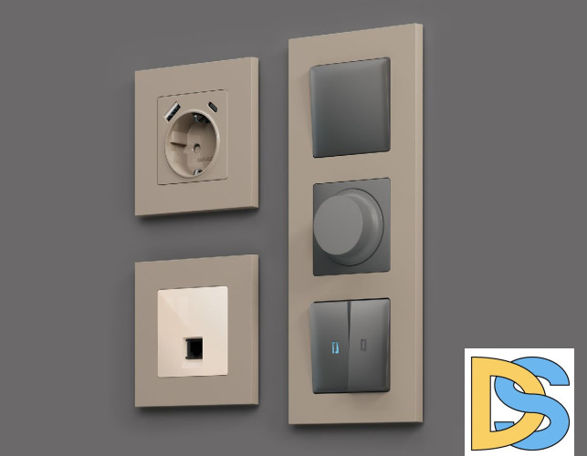 Рамка трехместная Ambrella Volt Qubi AF250363