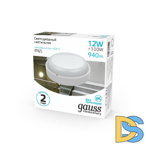 Потолочный светодиодный светильник Gauss Сауна 126411212