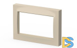 Рамка для двухместной розетки без заземления ELBI Vega 510-010300-908