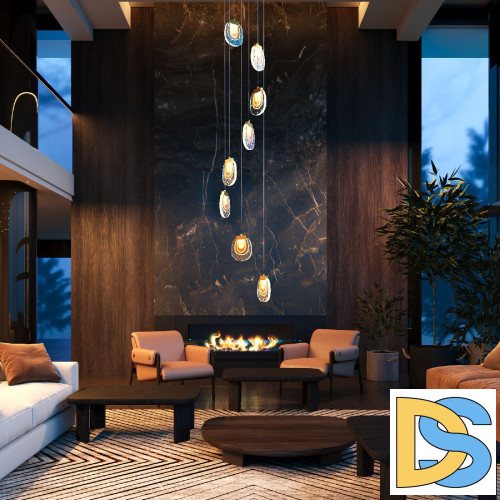 Каскадная люстра Maytoni Biology MOD367PL-L30BBSK