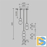 Подвесной светильник Maytoni Drop MOD273PL-L33CH3K