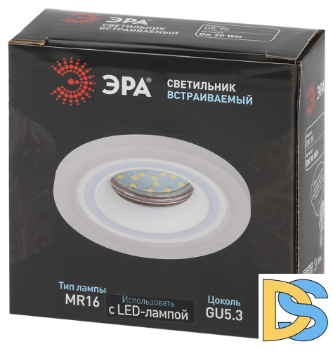 Встраиваемый светильник Эра DK90 WH Б0054358