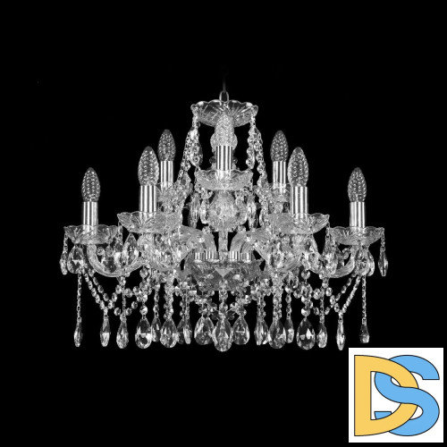 Подвесная люстра Bohemia Ivele Crystal 1413/6+3/200 Ni
