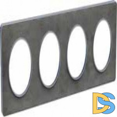 Рамка 4-ая (четверная), Сланец, серия Odace, Schneider Electric