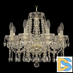 Подвесная люстра Bohemia Ivele Crystal 5413/8/165 G Clear/M-1G