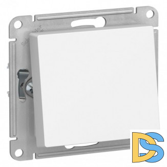 Выключатель 1-клавишный; влагозащищенный IP44 проходной (с двух мест), Белый, серия Atlas Design, Schneider Electric