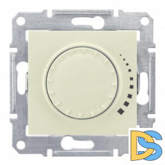 Диммер поворотно-нажимной, 400Вт LED универсальны, Бежевый, серия Sedna, Schneider Electric