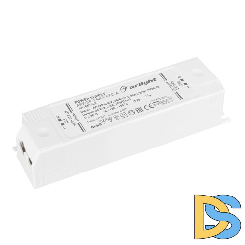 Блок питания Arlight ARV-SP-24060-PFC-A (24V, 2.5A, 60W) 047442