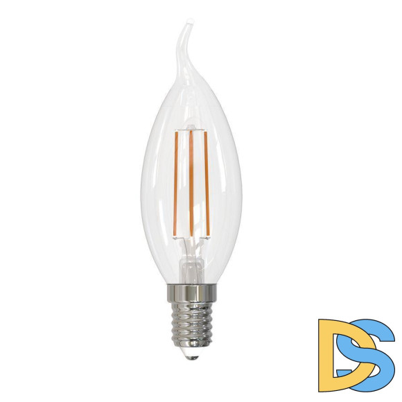 Лампа светодиодная филаментная Volpe E14 6W 4000K прозрачная LED-CW35-6W/4000K/E14/CL/SLF UL-00008337