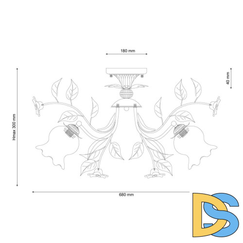 Потолочная люстра Lucia Tucci Fiori Di Rose 114.6