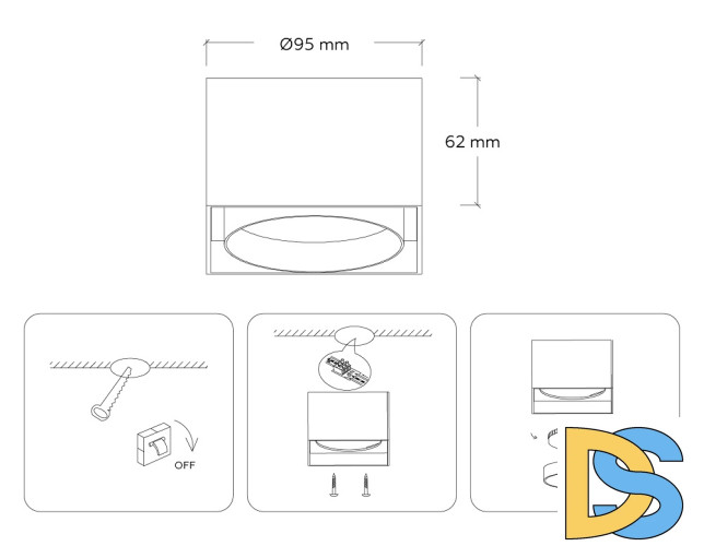Накладной светильник Ambrella Light GX Standard tech TN70866
