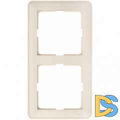 Рамка 2 поста Wessen 59 слоновая кость