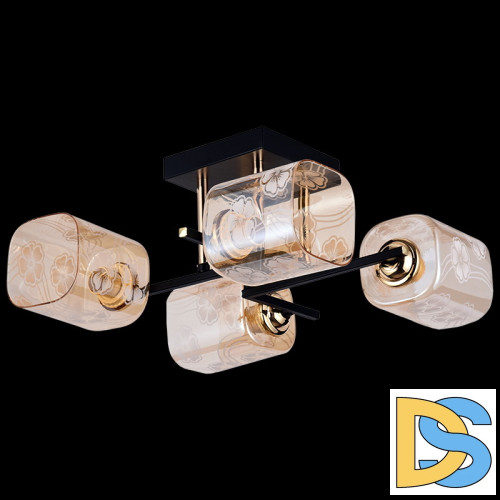 Потолочная люстра Reluce 72108-0.3-04 BK+FGD