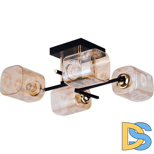 Потолочная люстра Reluce 72108-0.3-04 BK+FGD