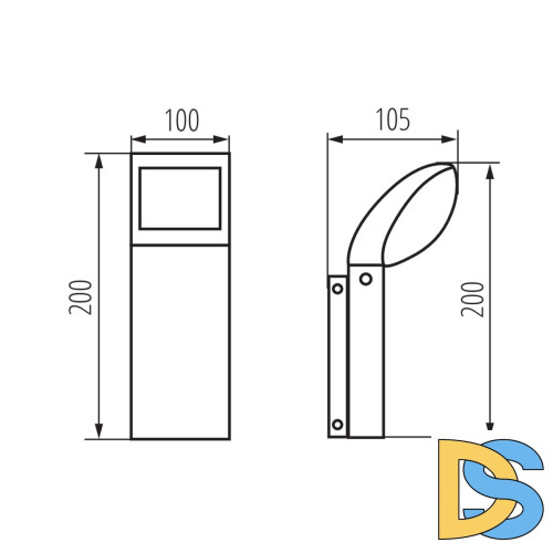 Уличный настенный светильник Kanlux Abete 36572