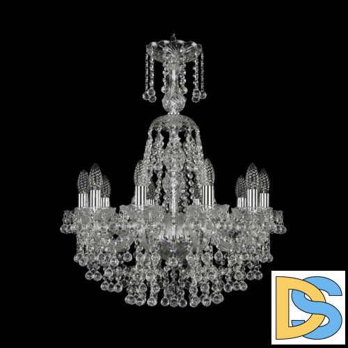 Подвесная люстра Bohemia Ivele Crystal 1409/10/195/XL-67 Ni