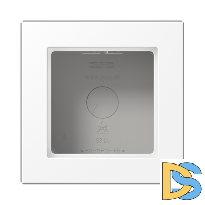 Коробка с рамкой для накладного монтажа Jung A5581BFAWWM