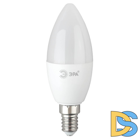 Лампа светодиодная ЭРА E14 6W 6500K матовая B35-6W-865-E14 R Б0045339