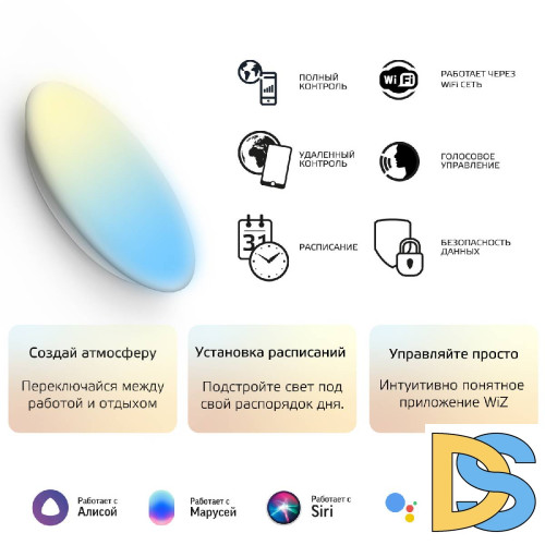 Накладной светодиодный светильник Gauss Smart Home 2050112