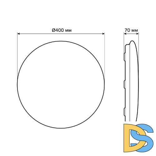 Накладной светодиодный светильник Gauss Smart Home 2050112
