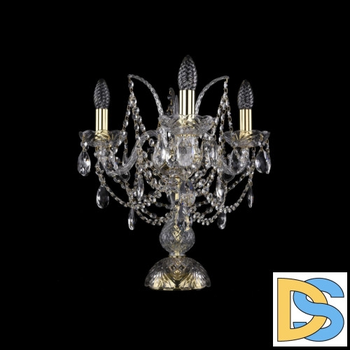 Настольная лампа Bohemia Ivele Crystal 1411L/3/141-39 G