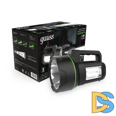 Прожекторный светодиодный фонарь Gauss аккумуляторный 205х140 400 лм GF602