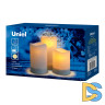 Садовый светильник на солнечной батарее Uniel USL-S-816/PT150 CANDLE SET3 UL-00009381