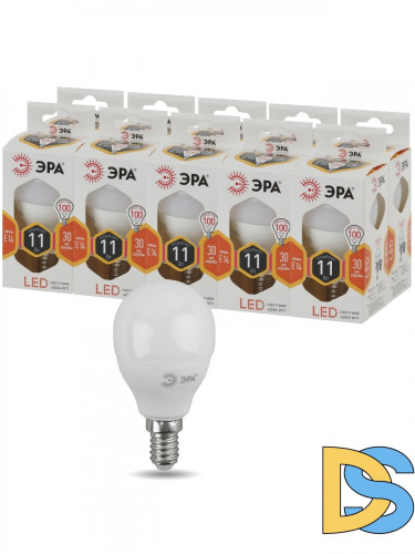 Лампа светодиодная Эра E14 11W 2700K LED P45-11W-827-E14 Б0032986