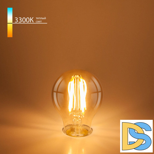 Лампа светодиодная филаментная Elektrostandard E27 8W 3300K прозрачная 4690389041440