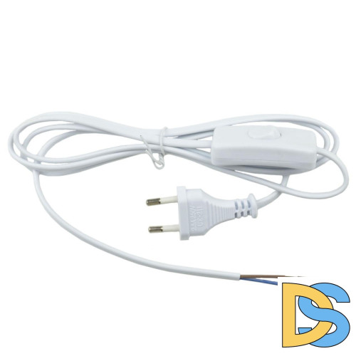 Шнур сетевой с вилкой и выключателем (UL-00004428) Uniel UCX-C10/02A-170 White