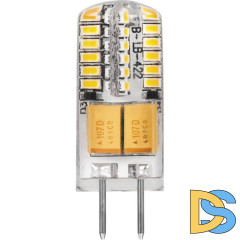Лампа светодиодная Feron G4 3W 2700K Прямосторонняя Матовая LB-422 25531