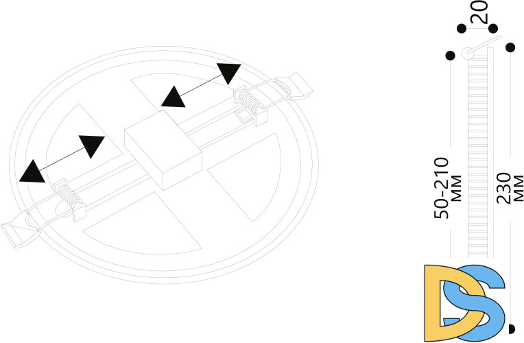 Встраиваемый светодиодный светильник Arte Lamp Mesura A7976PL-1WH