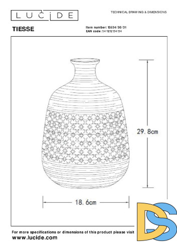 Настольная лампа Lucide Tiesse 13534/30/31