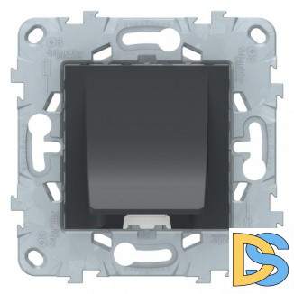 Кабельный вывод, Антрацит, серия Unica New, Schneider Electric