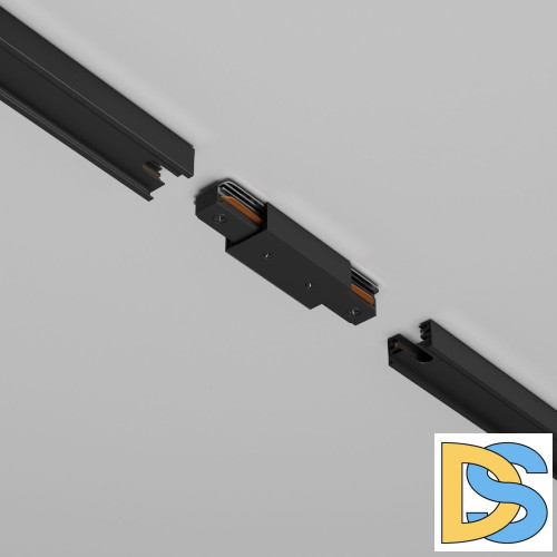 Прямой коннектор питания с вводом питания Maytoni Unity TRA001CB-11B