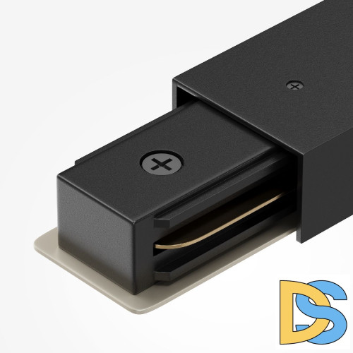 Прямой коннектор питания с вводом питания Maytoni Unity TRA001CB-11B