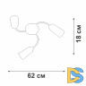 Потолочная люстра Vitaluce V2831-9/3PL