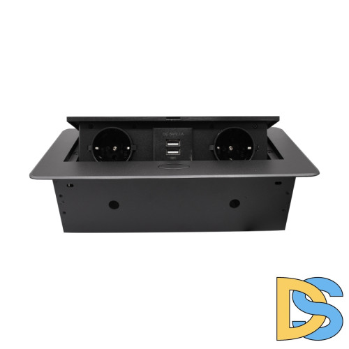 Блок розеток MX-226 (J-0) (2 секции полуавтомат 2 USB с кабелем питания) Mebax 00-00002881