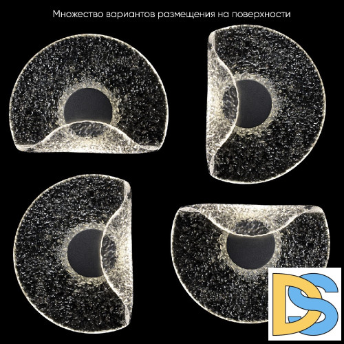 Настенный светильник Crystal Lux WAVE AP6W LED TRANSPARENT