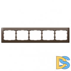 Рамка 5 постов горизонтальная Legrand Galea Life - тёмная бронза