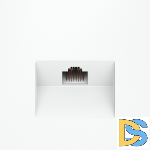 Розетка компьютерная встраиваемая VOLTUM S70 RJ45 кат.6, (белый матовый)