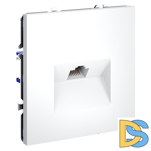 Розетка компьютерная встраиваемая VOLTUM S70 RJ45 кат.6, (белый матовый)