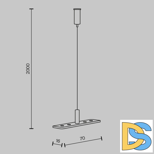 Тросовый подвес Maytoni Basity TRA172SW-R-1B