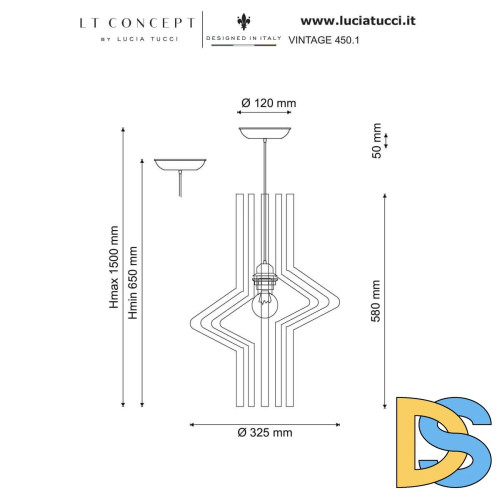 Подвесной светильник Lucia Tucci Vintage 450.1