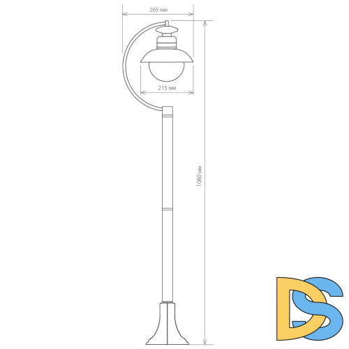 Уличный cветильник Elektrostandard Talli F GL 3002F черный 4690389106613