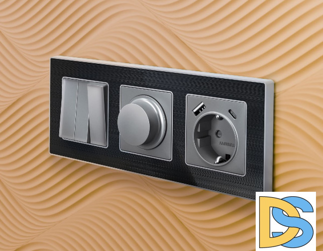 Рамка двухместная Ambrella Volt Arctic AF580532