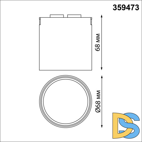 Трековый светильник Novotech Easy Shino 359473