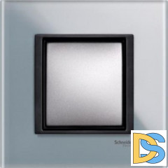 Рамка 1-ая (одинарная), Стекло Матовое, серия UNICA TOP/CLASS, Schneider Electric