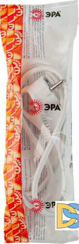 Шнур сетевой с вилкой Эра U-3x1-1,5m-W Б0048696