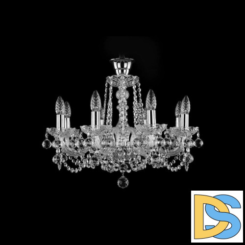 Подвесная люстра Bohemia Ivele Crystal 1402/8/195 Ni Balls Tube